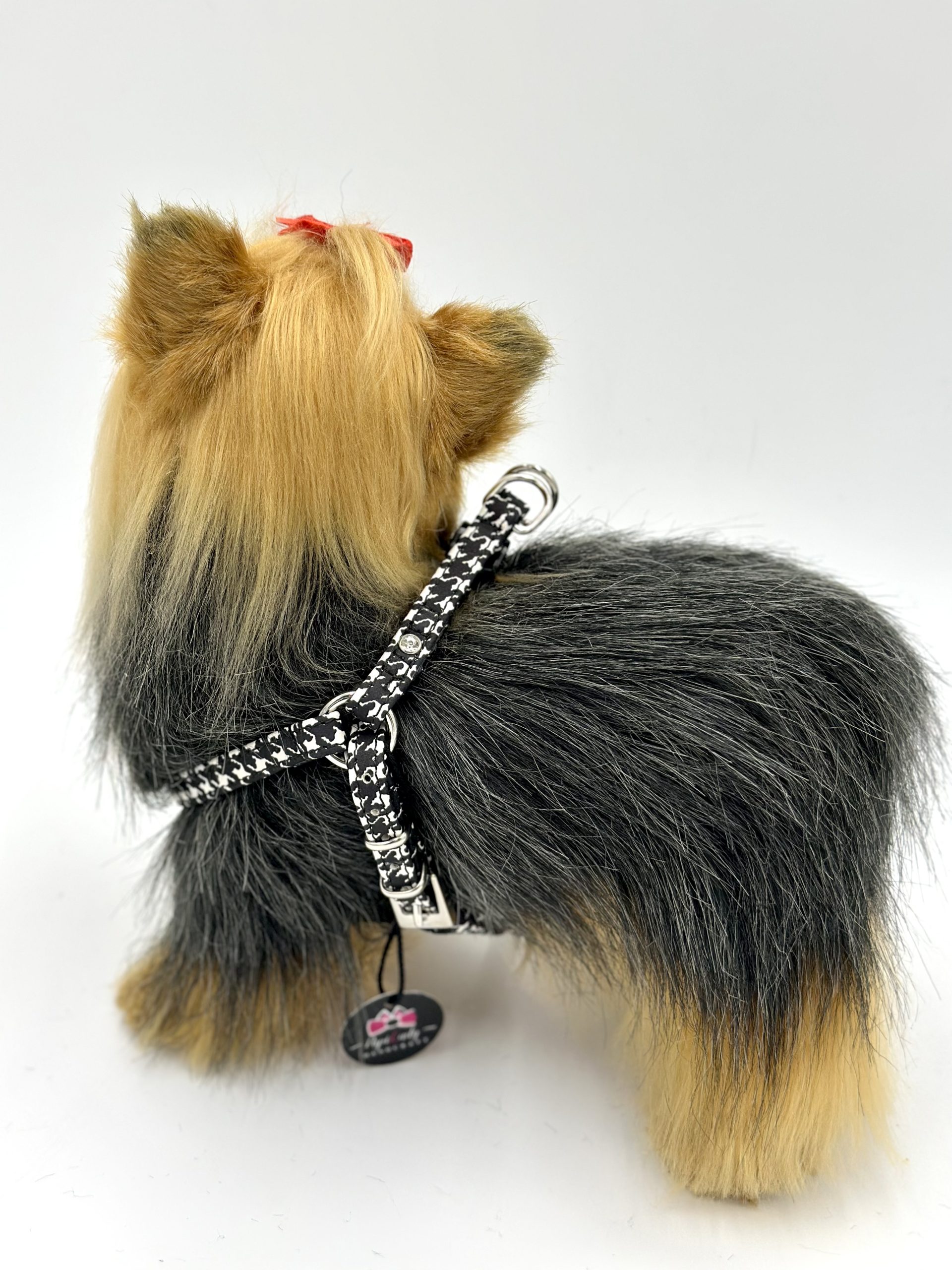 Szelki ze skóry naturalnej SZ 8a, pepitka - obrazek 4