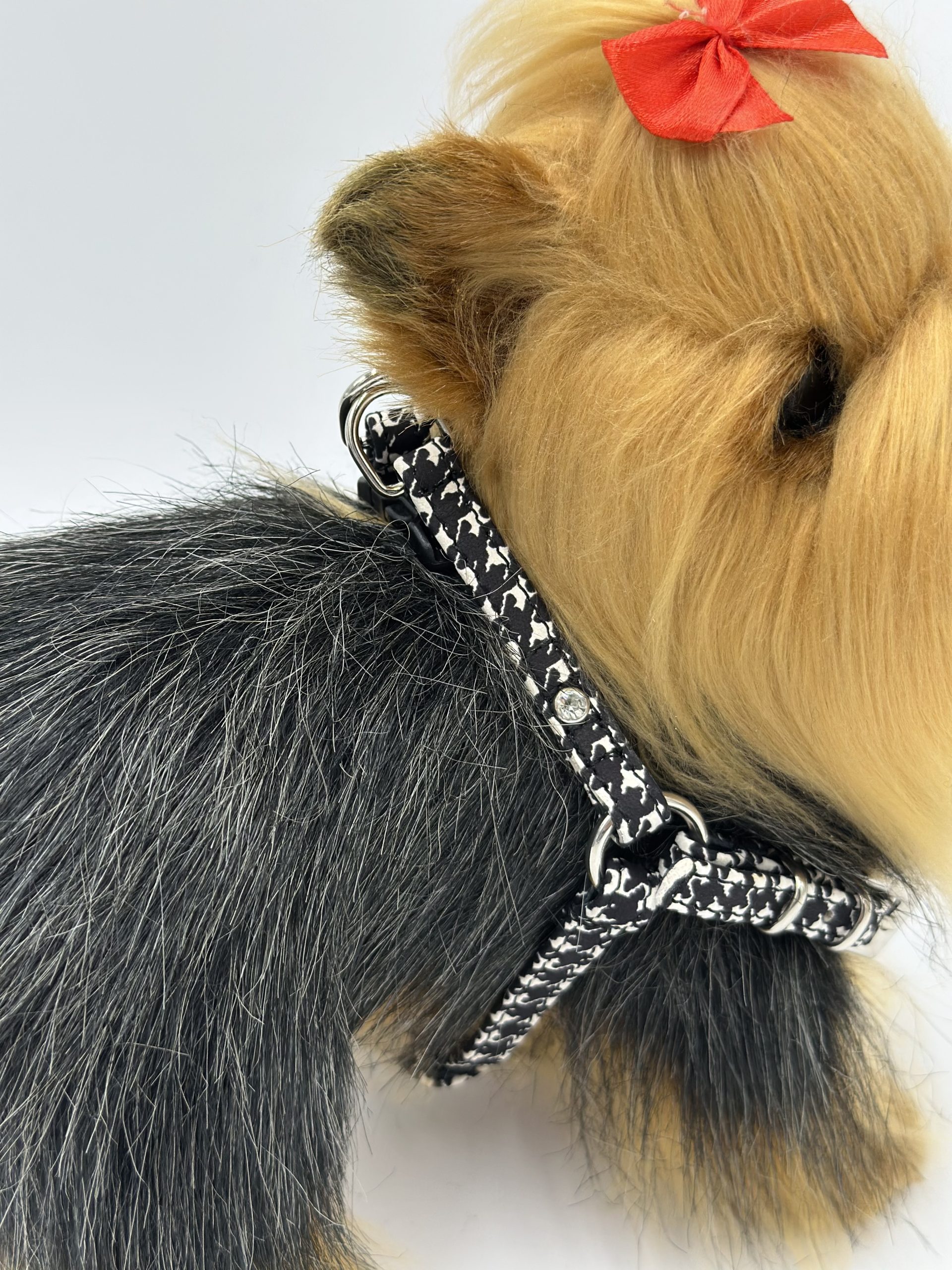 Szelki ze skóry naturalnej SZ 8a, pepitka - obrazek 6