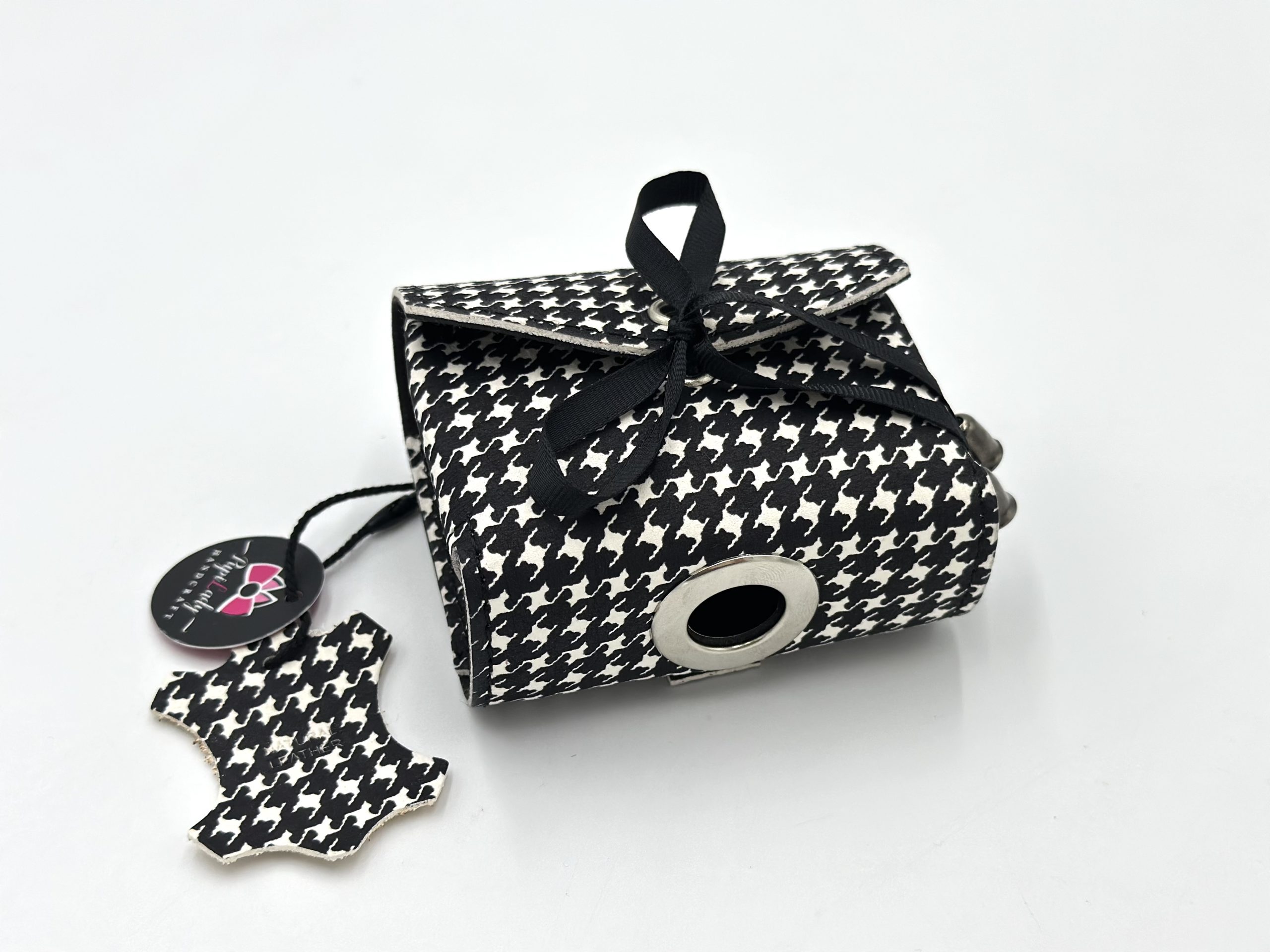 Szelki ze skóry naturalnej SZ 8a, pepitka - obrazek 7