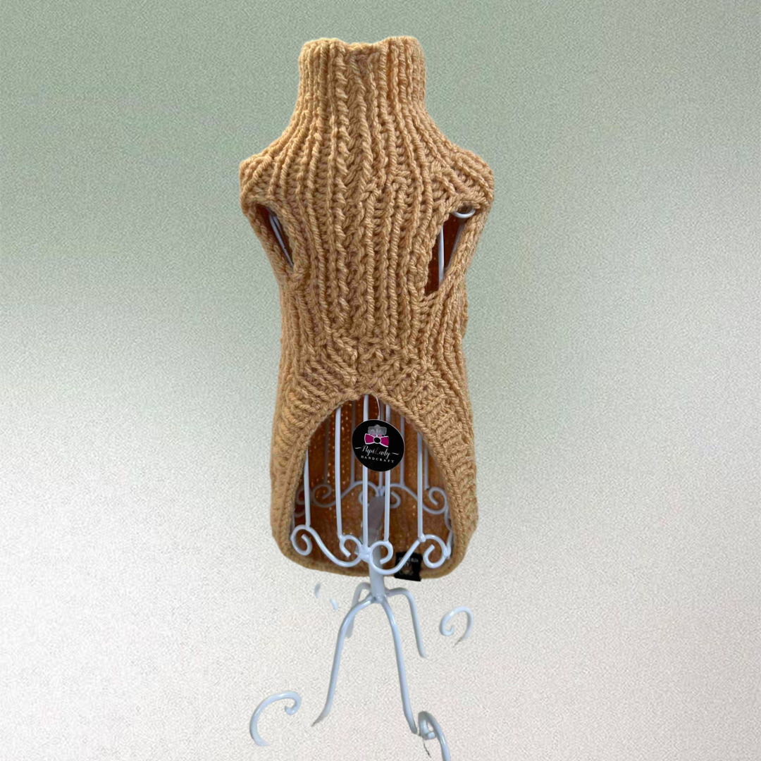 Sweterek SW 1 (ecru, musztardowy, bordowy) - obrazek 4