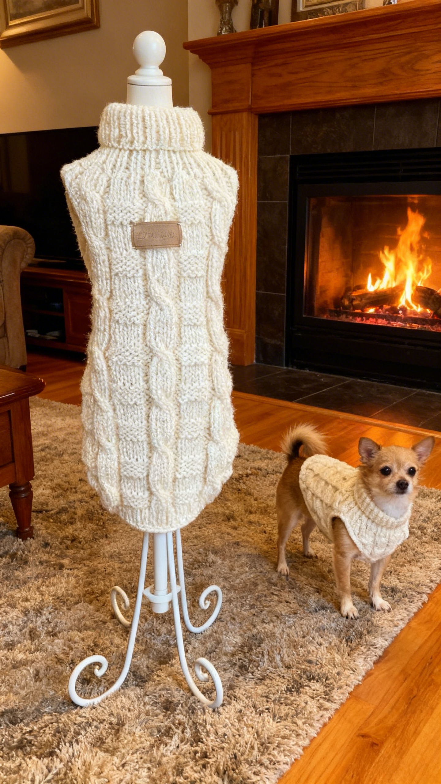 Sweterek SW 1 (ecru, musztardowy, bordowy)